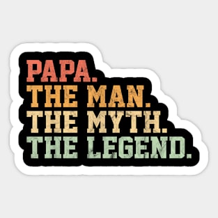 Papa Man Myth Legend  For Mens  Father Sticker